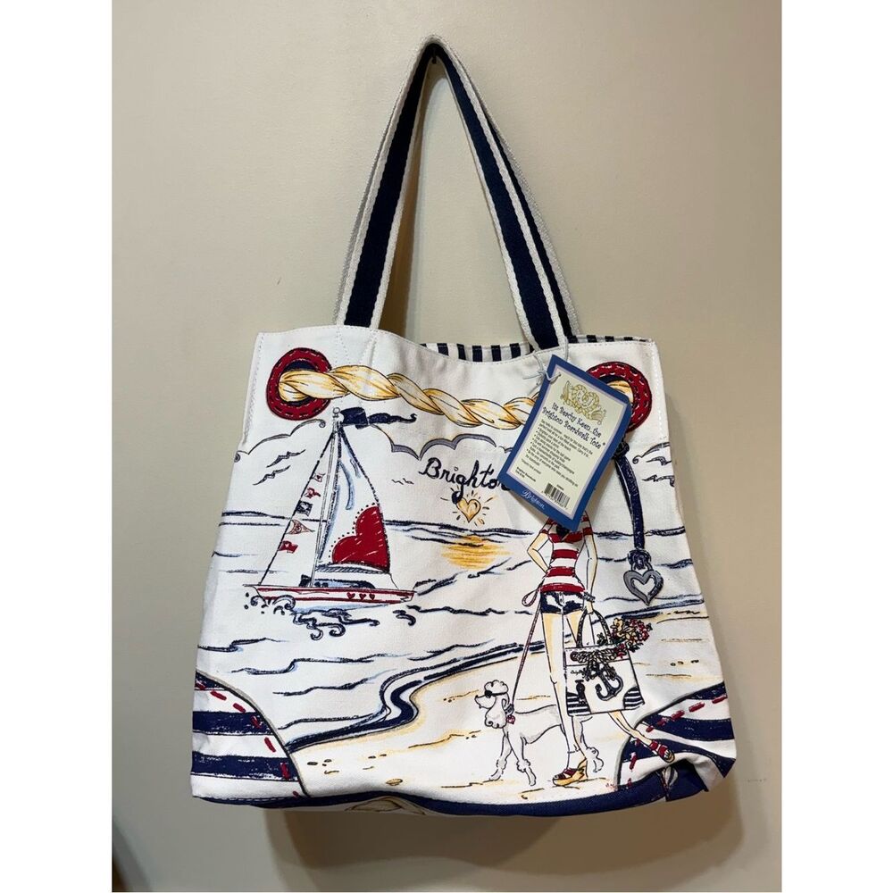 Brighton Boardwalk Canvas Tote NWT